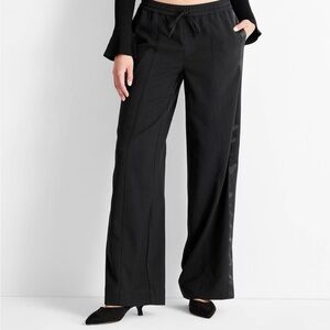 Chic Black Wide-Leg Women's Pants
